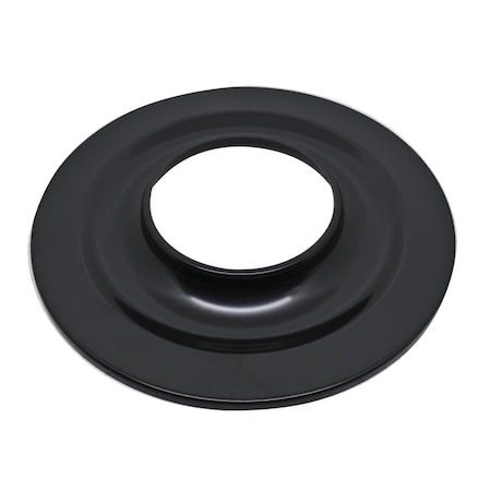 Cfr Performance Steel Air Cleaner 12 in. Round Flat Base - Black HZ-6195B-PBK